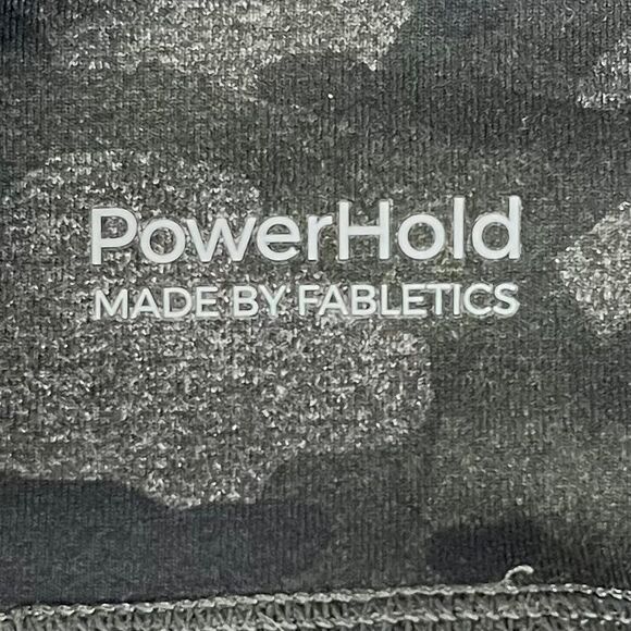 PowerHold by Fabletics Side Pockets Camo Leggings Mesh‎ Side Womens Size Large - Picture 10 of 11